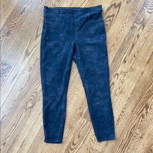 Spanx Jean-ish Ankle Leggings space dye form fitted pant legging shapewear Large